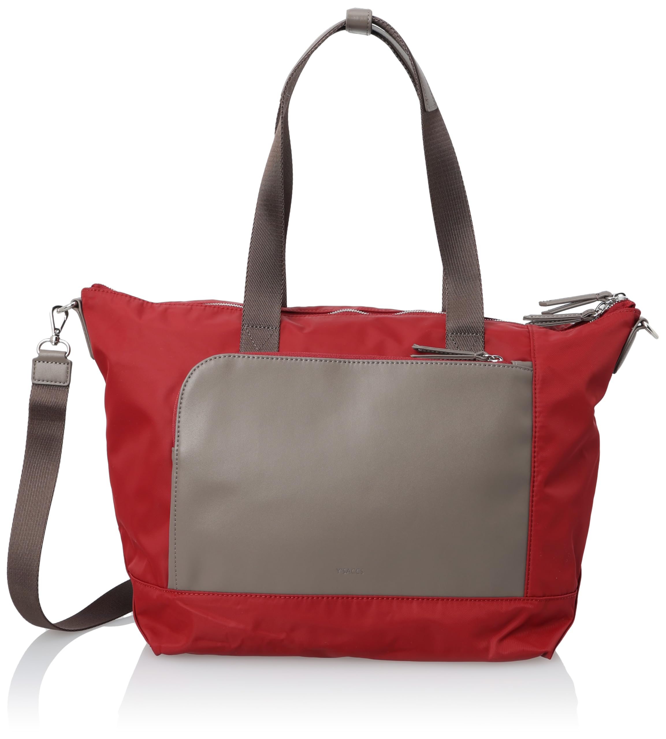 

Сумка-тоут из нейлона и переработанной кожи для вина [Isaac], многофункциональная, женская, (58)