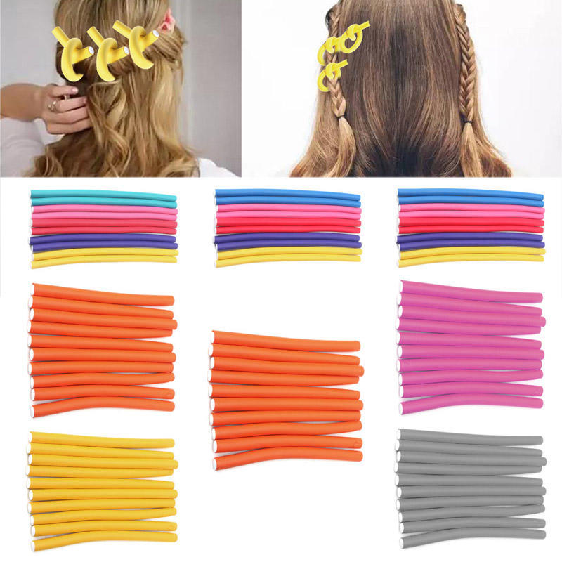 10sht Magiya Volos Bigudi Rolikovye Myagkoj Gubkoj Bendy Twist Prostoj Instrument Kupit Po Nizkim Cenam V Internet Magazine Joom
