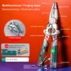 Screwdriver Wire Stripper Ergonomic Non-Slip Handle Easy To Use Foldable Design Compact Multi-tool Electrician Pliers