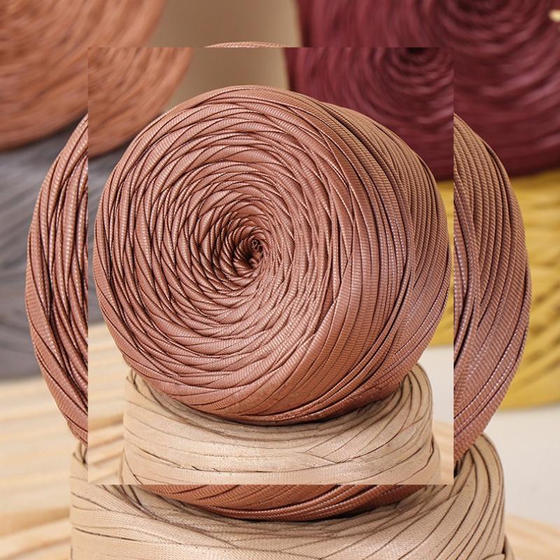 200g/Rolle Nappa Matt Kunstleder Garn für DIY Stricken Häkeln Faden Garn Handgefertigte Gewebte Taschen Schuhe Bastel Zubehör Garn