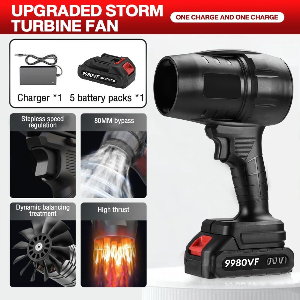 9980VF Cordless Blower 130000RPM Portable Electric Leaf Blower Air Blower & Vacuum 2 in 1 Turbo Blowing Wate blower