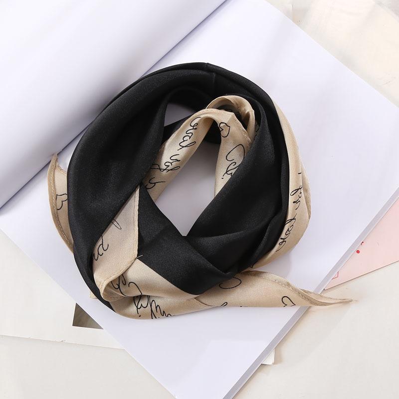 

Женский ромбовидный декоративный маленький шарфик, модный ретро-острый маленький шарф, платок на голову, профессиональный шарф 113*60cm