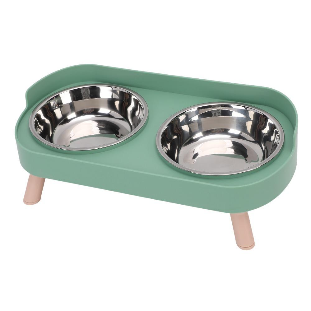 Multi Color Frame Cat Feeding Bowl Adjustable Height Dog Food Water Bowl  Cat Daily Eating