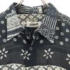 signe incognito 80s 90s Euro Old Paisley Pattern Long sleeve shirt black Men's Used