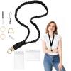 Dehnbares Scrunchie-Stil Einziehbares Lanyard-Set Elastisches Schlüsselband Lehrerinnen Frauen Krankenschwestern
