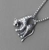 New European and American Hip Hop Jewelry Necklace Leopard Titanium Pendant Pendant ,A Gift for My Boyfriend