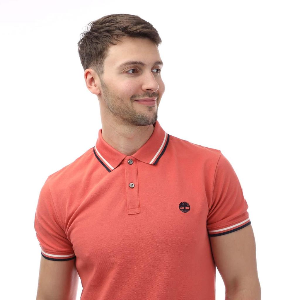 Timberland Mens Oyster River Logo Polo Shirt