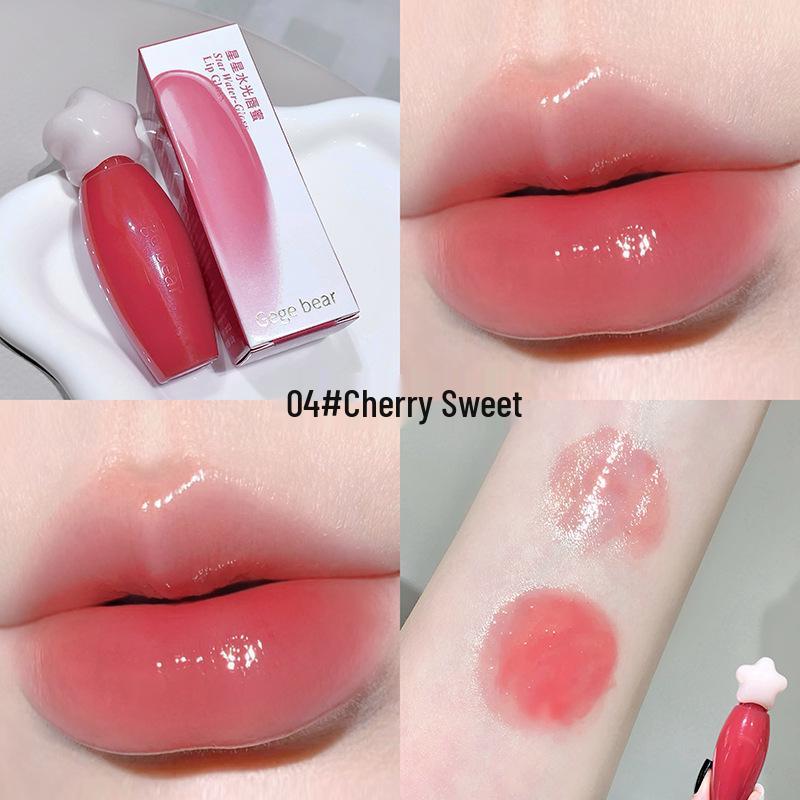 Gege Bear Star Glow Lip Glaze: Plump, Glossy Summer Colors