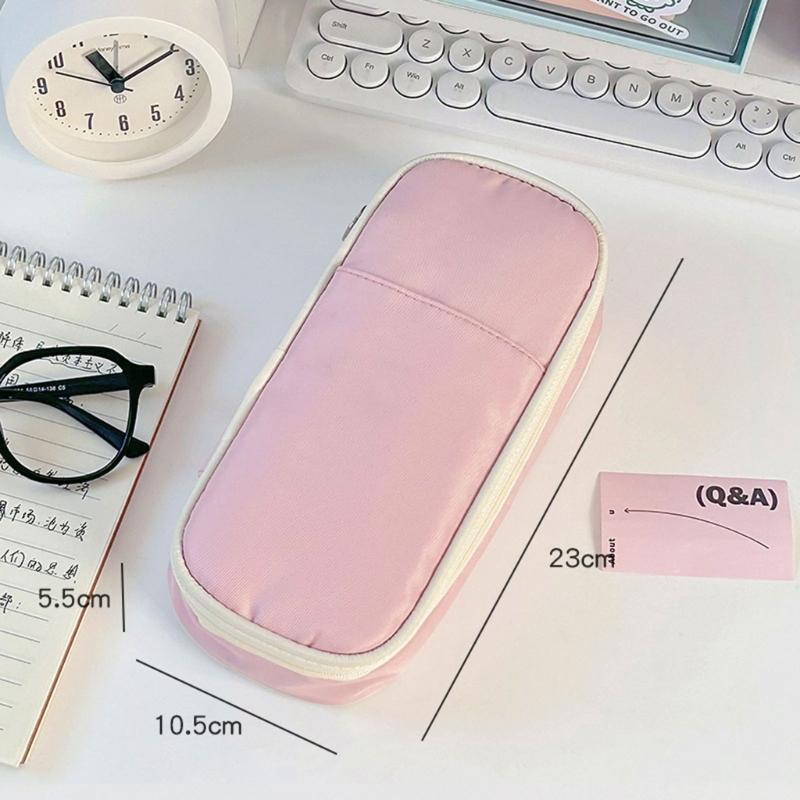 Big Capacity Pencil Case Multi Compartment Pen Organiser Large Pencils Storage Bag For School Office Travel Accessories