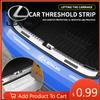 Interior Stickers Car Transparent Trunk Rear Guard Plate Sticker For F-SPORT ES RX NX LS UX LM LX GX LC RZ IS CT GS RC HS