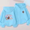 Gabbys Puppenhaus Kinder Cartoon Print Frühling Herbst Freizeit Reißverschluss Kapuzenpullover 2-13 Jahre Jungen Mädchen Outfits Oberbekleidung