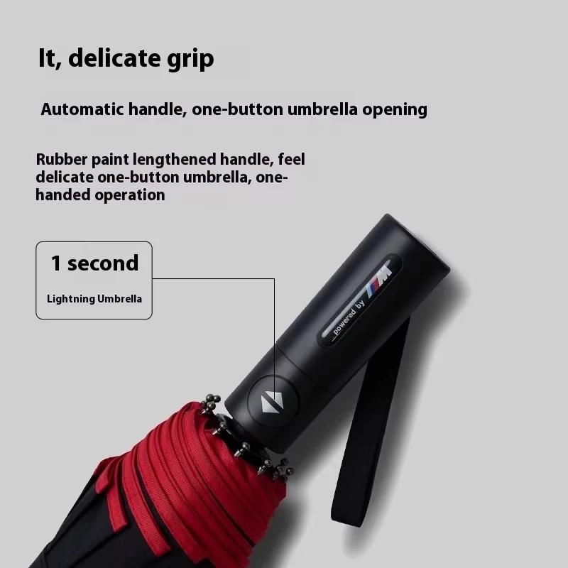 BBJA8 Automatic Folding Windproof Sunshade Umbrella For BMW M Power M3 E70 F85 F97 E34 E36 E39 E46 E60 E90 E91 F10 F20 F30 G20 G30