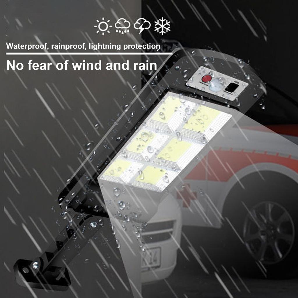LED Solar Street Light Intelligent Light Control System Bracket Remote Sensing with 3 Modes for Garden Street Deck Patio