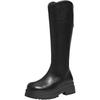 TATA Women's Chunky Heel Elastic Long Boots