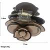 1 Pcs Fashion Camellia Hair Claw Clip Clamp Girl Flower Handmade Jewerly Head Accessories for Women Birthday Gifts