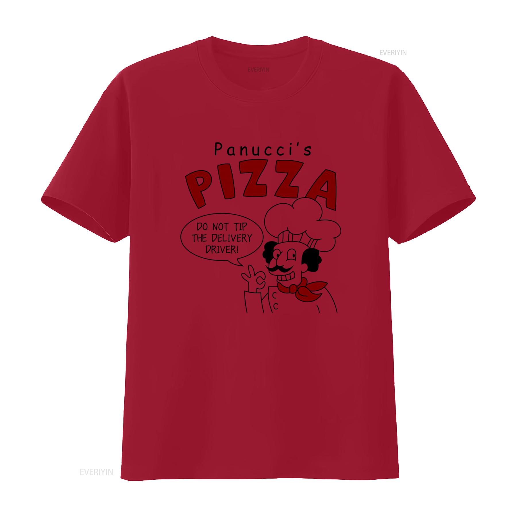Panuccis Pizza T Shirt Italy Maker Fire Pizzeria Hawaii Fun Love Addiction Chef Design vintage Washed streetwear Casual Unisex S
