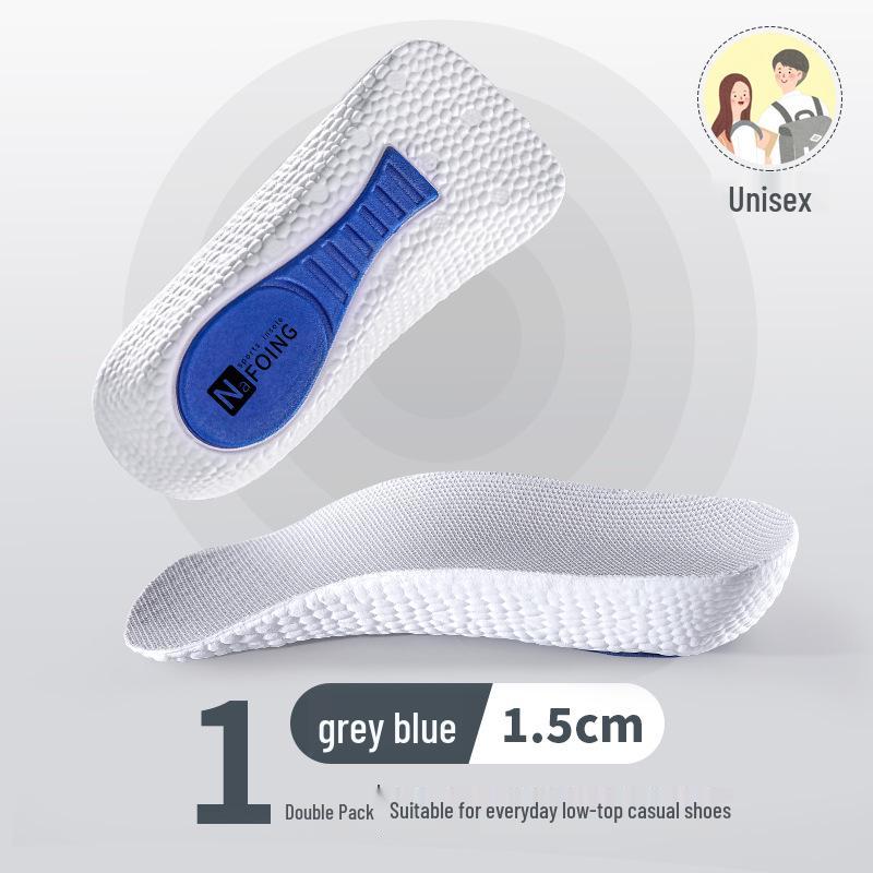 

Nafoing Invisible 7-Part Height-Increasing Insoles for Men & Women, Soft Shock-Absorbing, Sweat-Wicking, Perfect for Boots