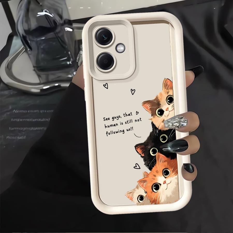 Cute Cartoon Kitten Phone Cover Case for Xiaomi Redmi Note 14 Pro Plus 12C 11s A1 A2 A3 A4 12s 10 14C 13C 12 11 Note 13