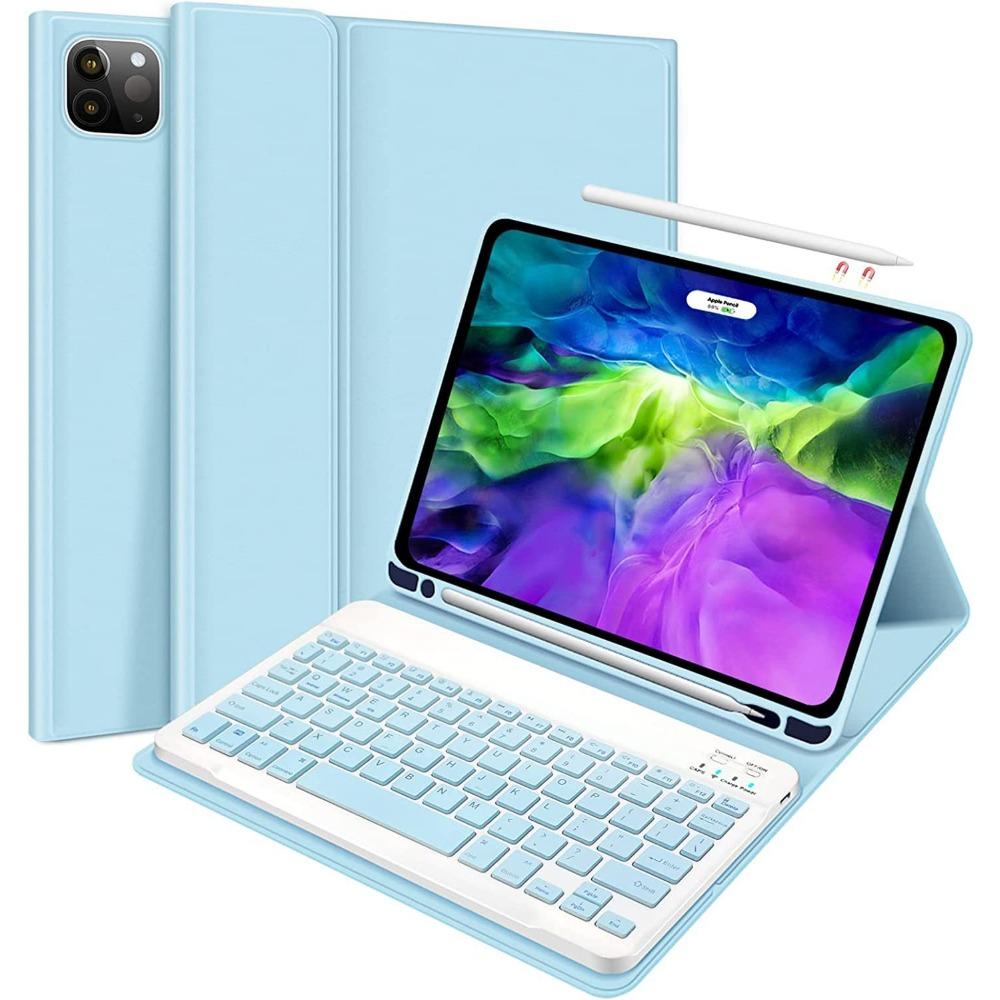 Leather Keyboard Case for iPad 10 102 Air 5 with Pencil Slot Pro 129 97 Bluetooth Keyboard Protective Cover