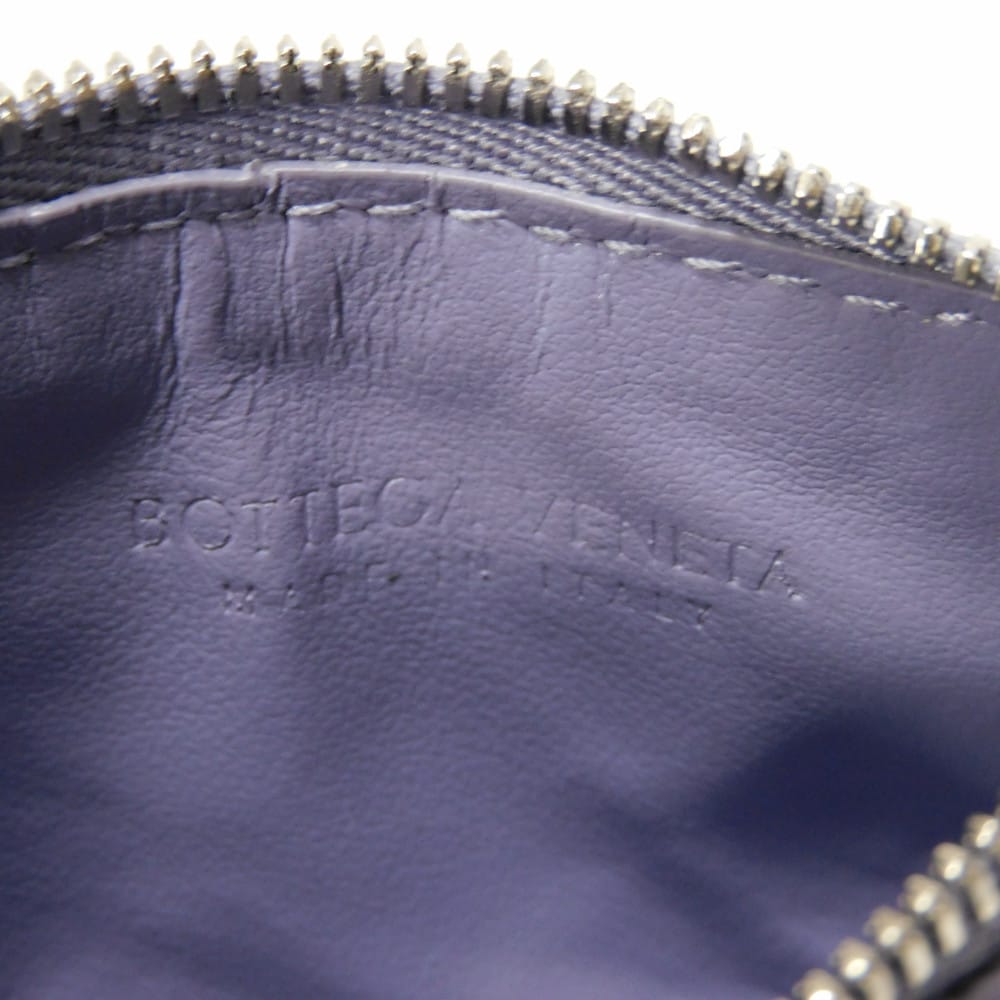 Used 11897 coin key holder 609315 7943 pastel purple RFID IC maxi intrecciato lavender unisex from Japan AUTHENTIC