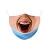 Creative Funny Face Mask With Adjustable Ear Loops Unisex Summer Winter Allseason