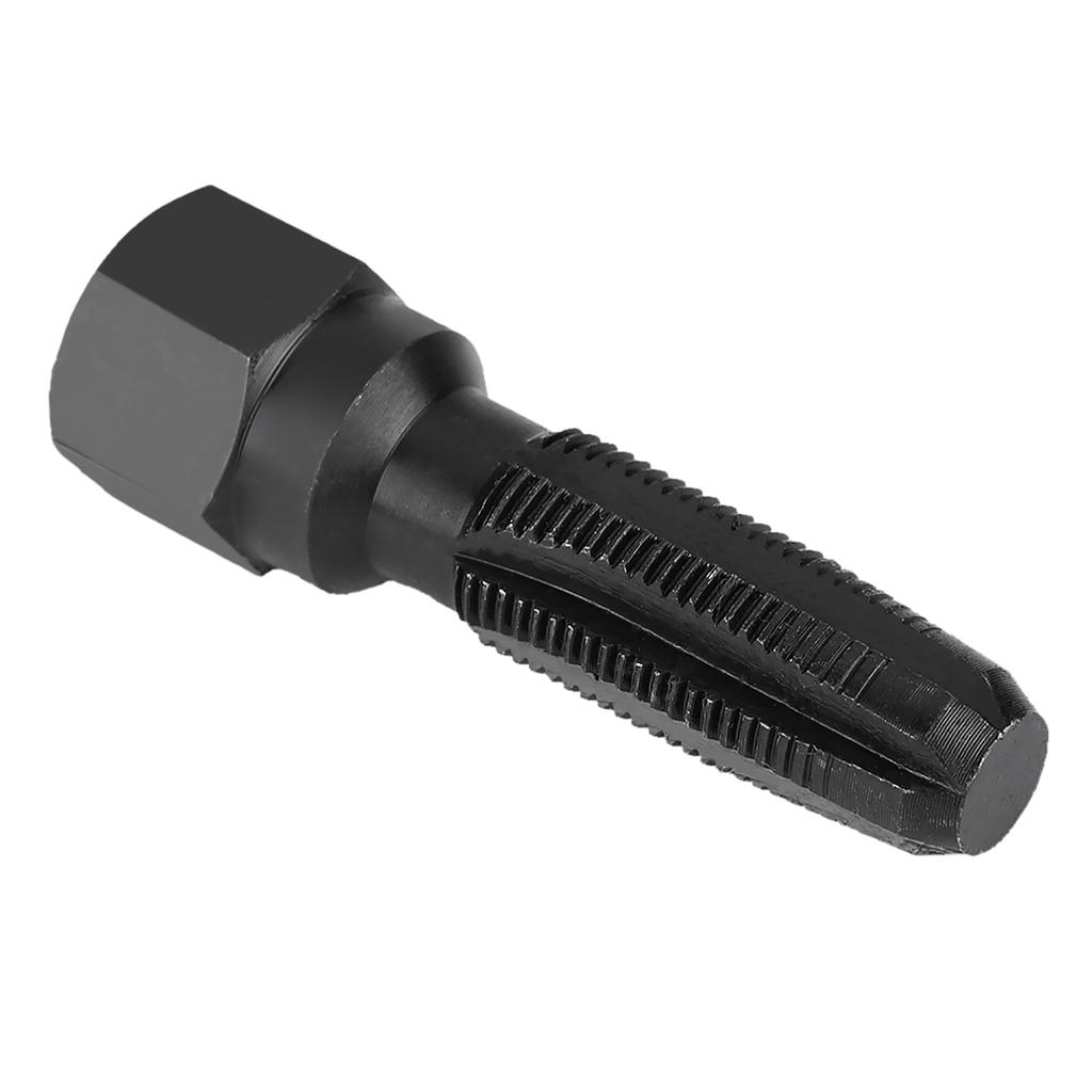 5Pcs Carbon Steel Spark Plug Re Thread Tap Tools with Inserts for 14mm Sparking Plugs Repair