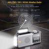 10000mAh Hand Crank Emergency Radio AM/FM/WB Multifunctional Weather Radio with Power Bank SOS Alarm Flashlight Reading Lamp