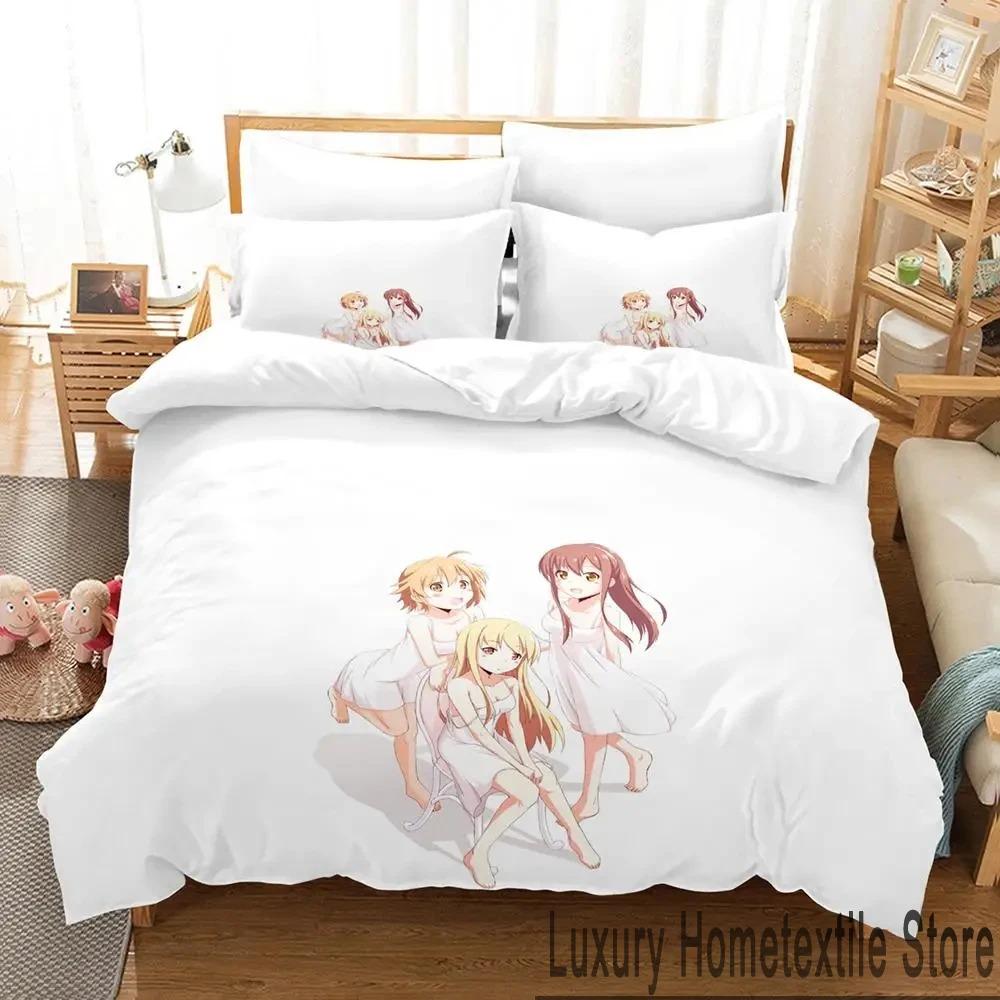 Anime The Pet Girl of Sakurasou Mashiro Shiina Bedding Set Boys Girls Twin Queen King Size Duvet Cover Pillowcase Bed boys Adult