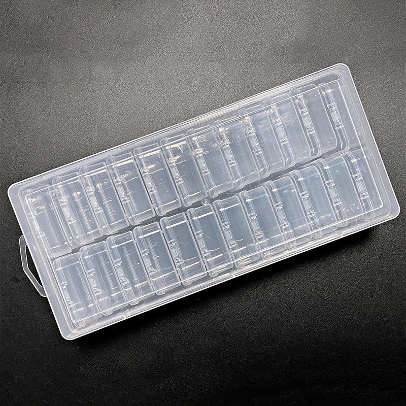Transparent Nano Bead Storage Box for Ornaments, Nail Art, and Jewelry