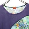 KENZO JUNGLE Made In Japan Botanical Short Sleeve T-shirt M Purple Women Used