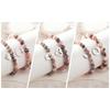 Pink Zebra Bracelet Set with Butterfly, Bear, and Heart Pendants - Mother-Daughter Best Friend Gift for Women