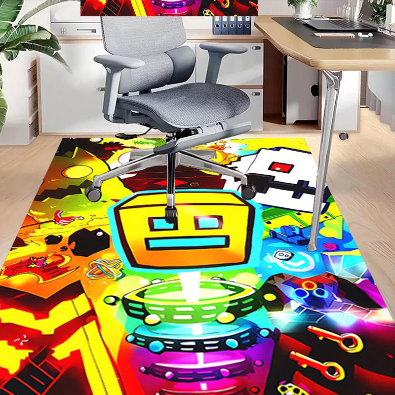 Robot Adventure Festival Carpet For Playroom Bedroom Living Room Sofa Home Decorkids Game Area Rug Nonslip Floor Mat