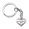 I Love Golf Charm Letter Keychain Heart Pendants Sport Key Ring 28mm