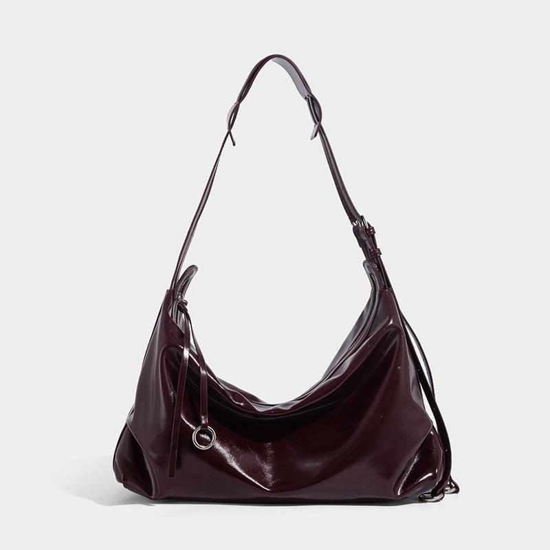 

Ретро Высококачественная Модная Сумка-Тоут «Пончик» на Все Случаи Жизни 2025 Новая Сумка Под Мышку Сумка-Мессенджер на Плечо для Поездок вино красного