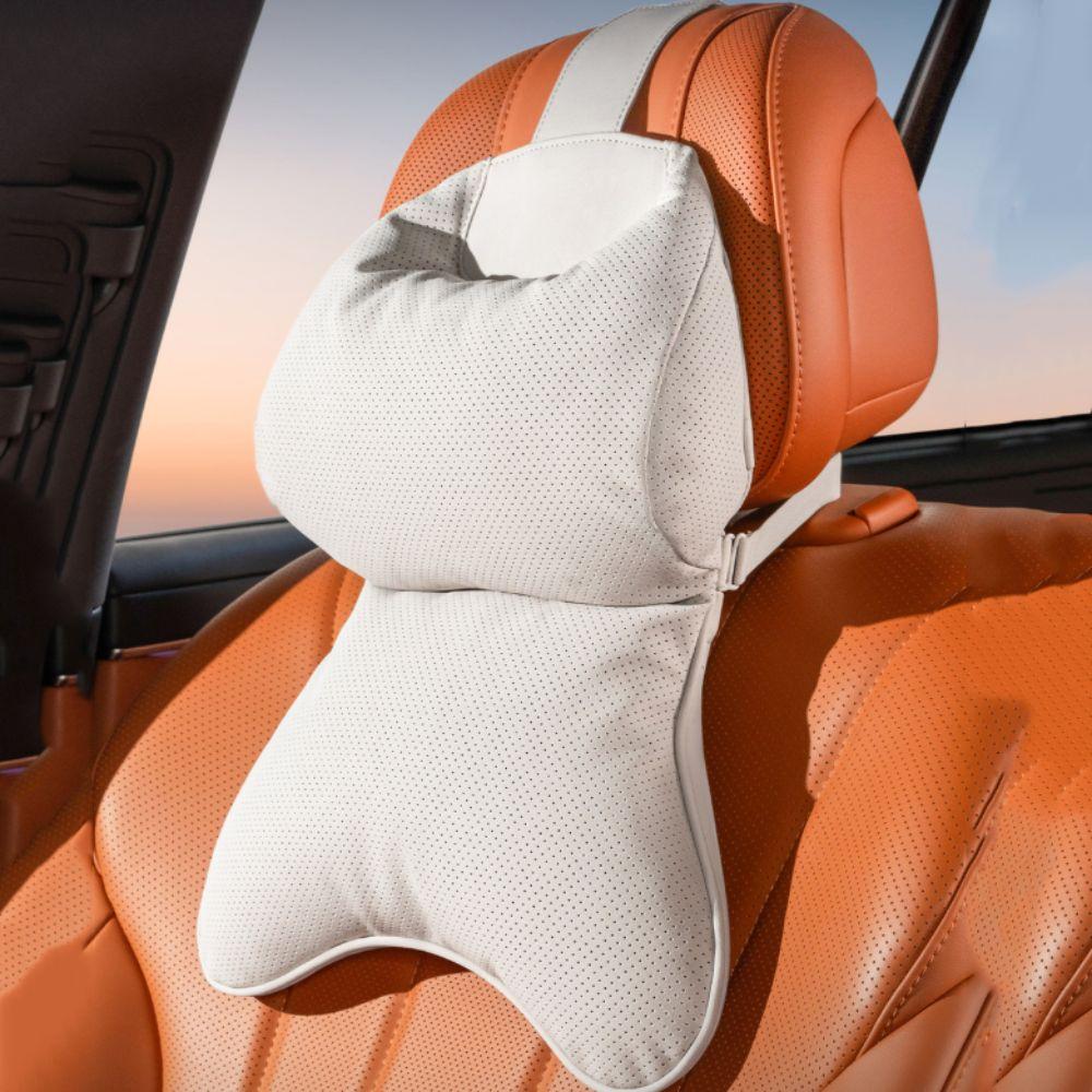 Breathable Car Seat Headrest Height Adjustable Back Support Pillow Cloud Cotton Neck Pillow Travel