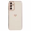 For Samsung Galaxy A14 5G/A14 4G TPU Case 6D Electroplating Love Heart Slim Phone Cover