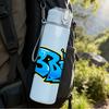 1PC B Boy Graffiti Letter 750ml Color Plastic Sports Water Bottle Leakproof Flip Straw Lid Suitable for Sports Office Home Use