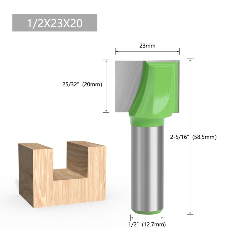 Bottom Cleaning Routers Bit Steel Woodworking Milling Tool 1/2Inch Shank for Smooth and Precise Woodworking Cut