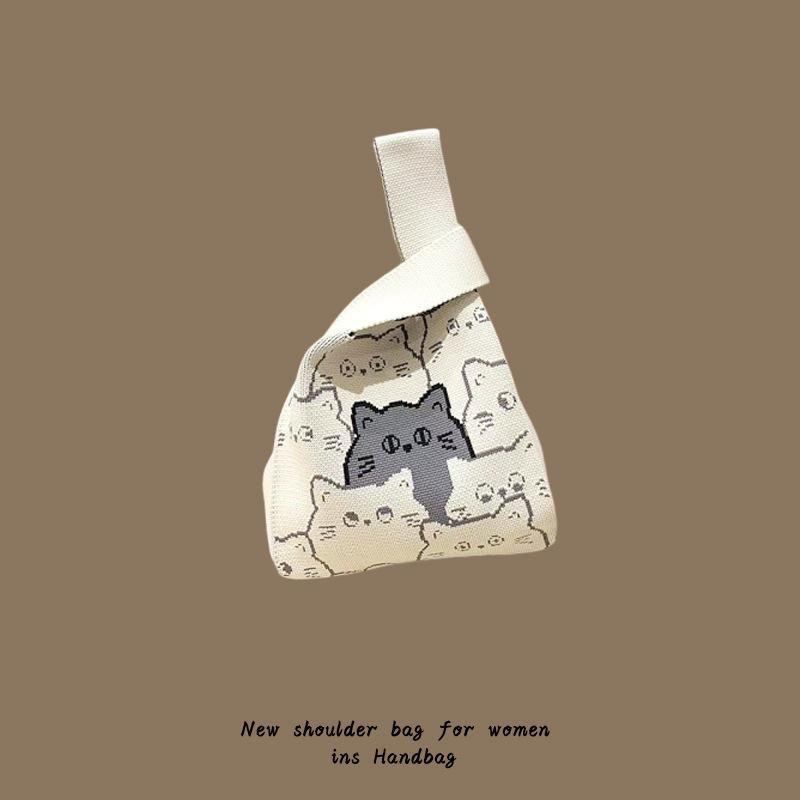 Сумка-тоут Женская вязаная шерстяная сумка-ведро Легкая сумка через плечо с баской — фото 23