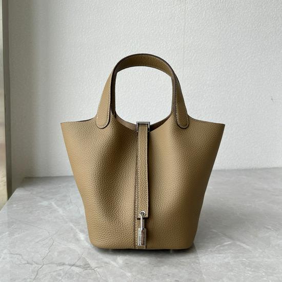 Women's Classic Versatile Cowhide Leather Bucket Bag