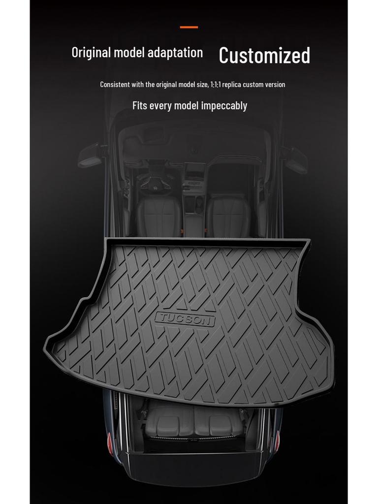 Nowoczesna ognioodporna i odporna na zużycie mata PET do bagażnika z pełnym pokryciem do przechowywania w tylnym przedziale