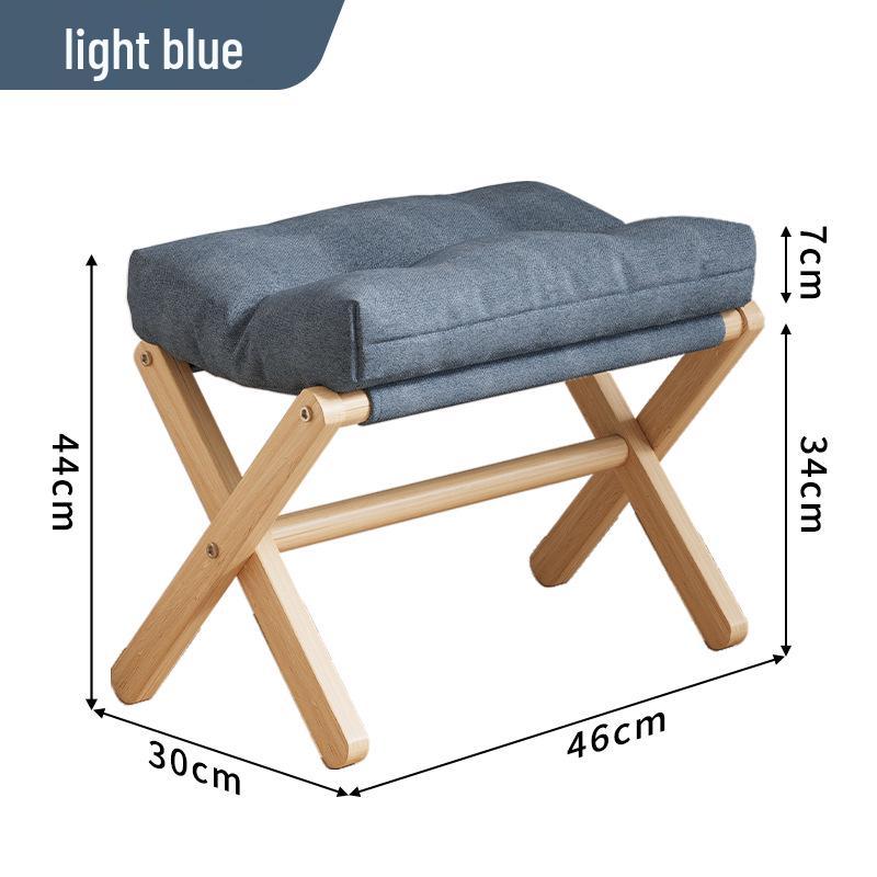 Foldable Footrest Stool - Versatile Living Room & Office Ottoman