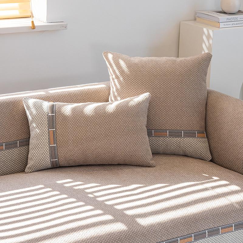 Chenille Sofa Cushion Modern Light Luxury High-End Non-Slip Sofa Back Towel Four Seasons Universal Anti-Scratching Cushion