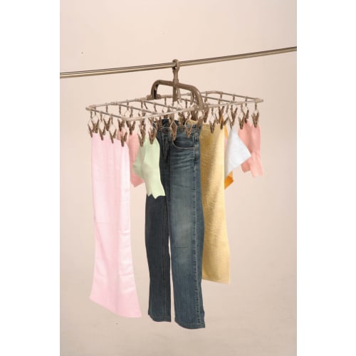Twin Mall Laundry Drying Rack, Horizontal Aluminum Hanger 40-Piece Set & 9-Row Aluminum Hanger FS-1