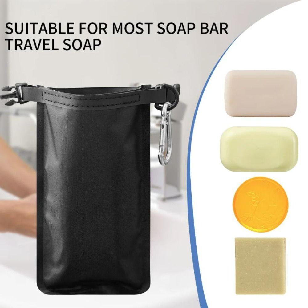 Foldable Sealed Soap Holder Leak-Proof Travel Soap Bar Bag Multi-Functional Soap Bar Case Camping