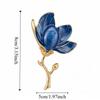 Zinc Zinc Alloy Magnolia Flower Brooch Orchid Flowers Banquet Clothes Metal Pin  Clothes Accessories