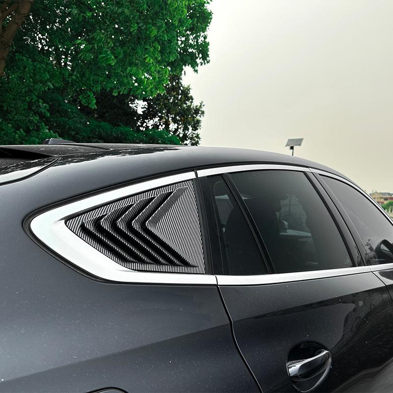 For BMW X6 G06 + Car Rear Window Side Vent Shutter Louver Cover Trim Sticker Car Accessories
