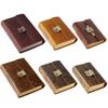 Retro Leather Journey Diary Notepad Journal Planner Notebook with Password Lock for Women Men Kid Artist Writer Present