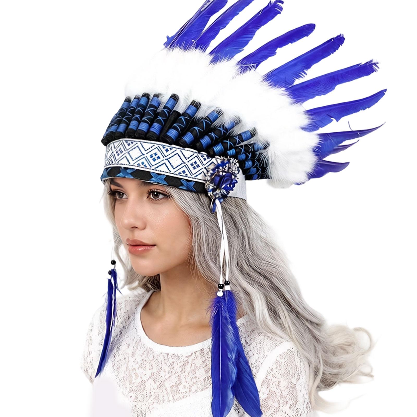 

Ethnic Style Headpiece Colorful Ethnic Leader Hairband Bright Color Hair Decoration For Adults And Children 12