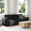 VidaXL 3-seater Sofa Black 180 Cm Fabric, Sofa, Three-seater Sofa, 3-seater Fabric Sofa, Divan, Fabric Sofa 4105178